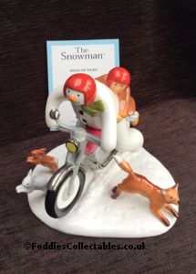 Coalport Snowman Hold On Tight 2023 quality figurine
