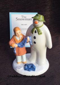Coalport Snowman The Gift 2023 quality figurine