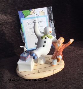 Coalport Snowman Treading The Boards 2023 quality figurine