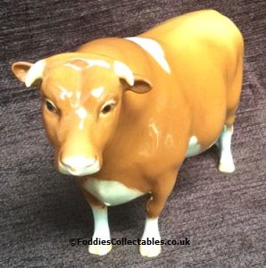 Beswick Cattle Guernsey Bull quality figurine