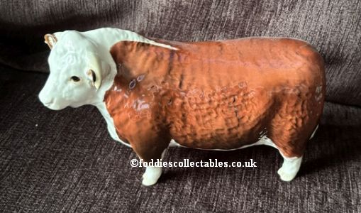 Beswick Cattle Hereford Bull quality figurine