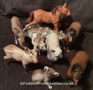 Beswick Bull cow and calf figures