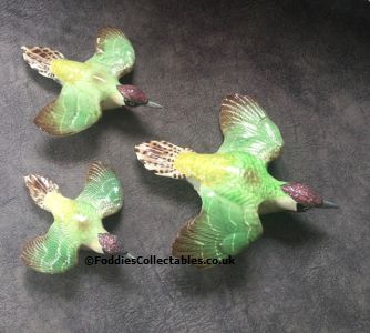 Beswick Wall Plaques Woodpeckers