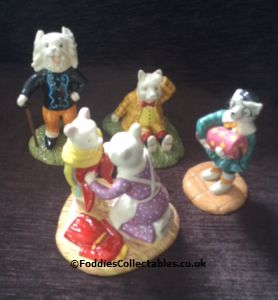 all new Royal Doulton Rupert the bear figures