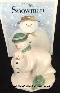 Royal Doulton Snowman Building The Snowman quality figurine