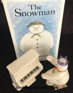 Royal Doulton Snowman Pianist And Piano quality figurine