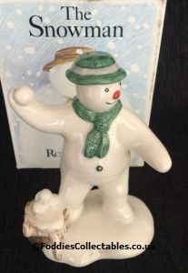 Royal Doulton Snowman Snowballing Snowman quality figurine