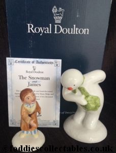 Royal Doulton Snowman Snowman And James Limited Edition quality figurine