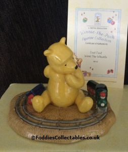 Royal Doulton Winnie The Pooh Toot Went The Whistle quality figurine